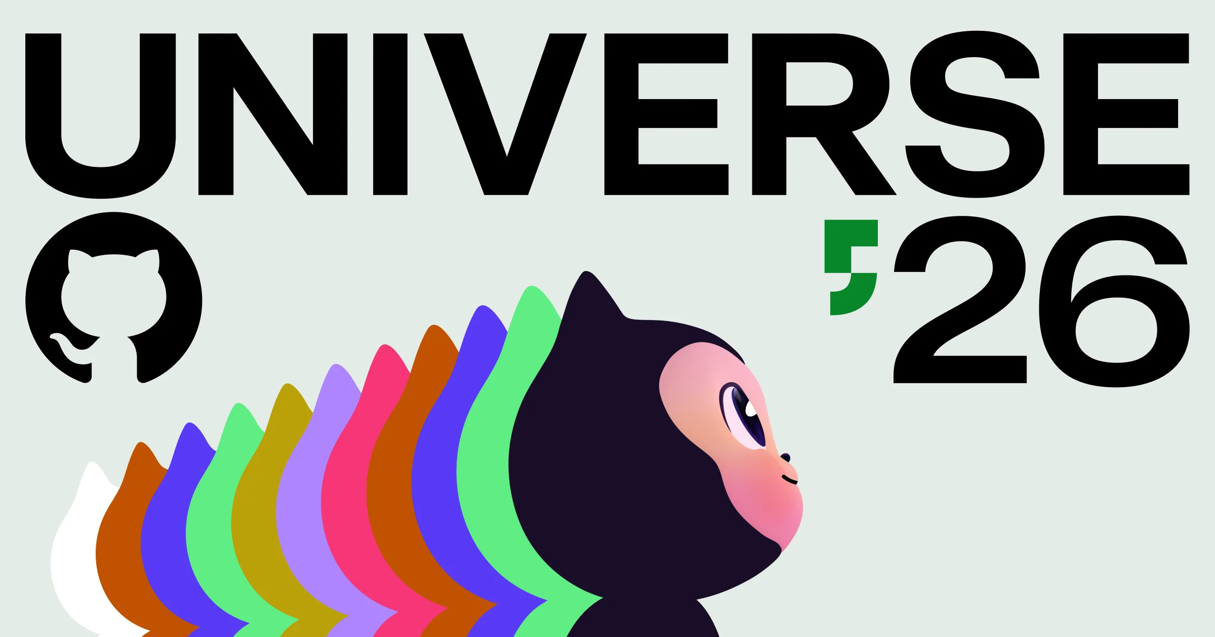 GitHub Universe 2026 Copilot Fusion orchestration graphic.